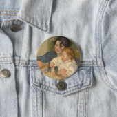 Gabrielle en Jean (van Pierre-Auguste Renoir) Ronde Button 7,6 Cm (In situ)