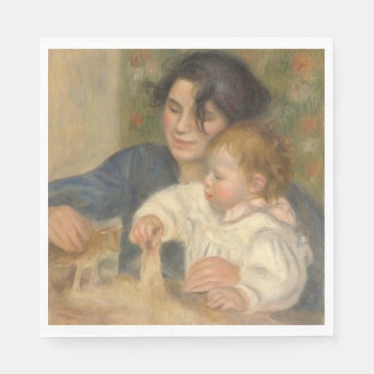 Gabrielle en Jean (van Pierre-Auguste Renoir) Servet (Voorkant)