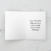 Gabrielle Gefeliciteerd Witte Kat Kaart (Binnen)