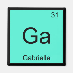 Gabrielle Naam Chemie Element Periodiek Systeem Magneet