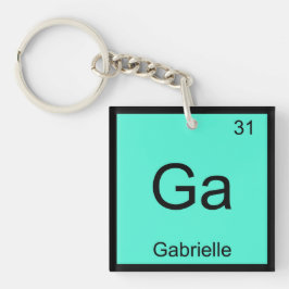Gabrielle Name Chemistry Element Periodic Table Sleutelhanger