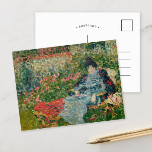 Gabrielle Valtat au Jardin Louis Valtat Briefkaart