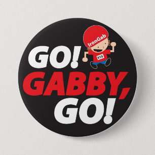 Gabrielle's IronMan pin Ronde Button 7,6 Cm