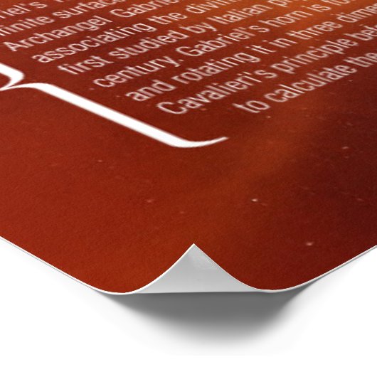 Gabriel's Horn Poster (Hoek)