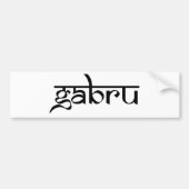 gabru bumpersticker (Voorkant)