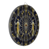 Gabsy gold and black decorative pattern dartbord (Voorkant Links)