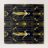 Gabsy gold and black decorative pattern legpuzzel (Horizontaal)