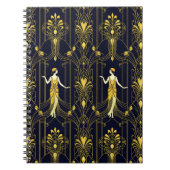 Gabsy gold and black decorative pattern notitieboek (Voorkant)