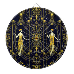 Gabsy gouden en zwarte decoratieve patroon dartbord