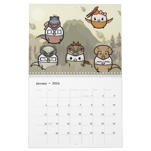 Gacha Chicken_ Kalender (Jan 2026)