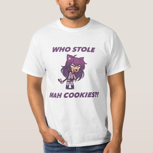 Gacha die mijn koekjes tegenhoudt?! t-shirt (Voorkant)