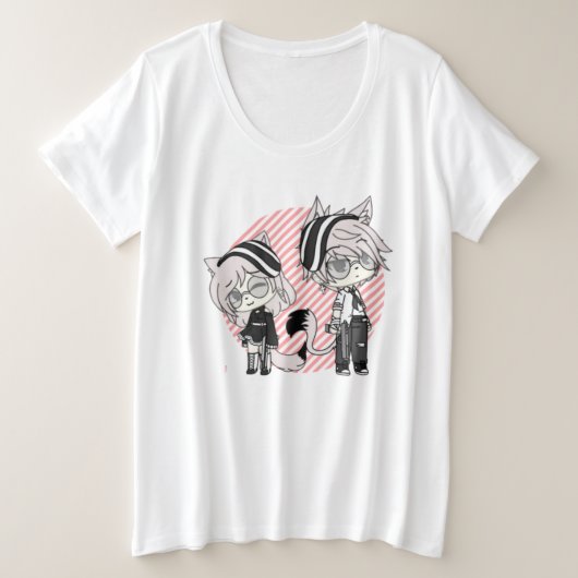 gacha,gacha life,gacha club,game,anime grote maat t-shirt (Design voorkant)