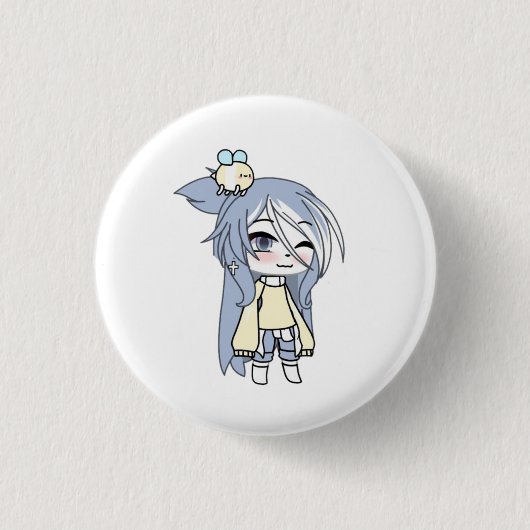 gacha, gachalife, gachaclub, spel, anime, schattig ronde button 3,2 cm (Voorkant)