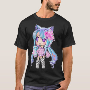 Gacha Life en Gatcha Club Chibi Anime Kawaii Kinde T-shirt