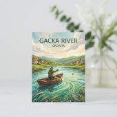 Gacka rivier Kroatië Briefkaart (Staand voorkant)
