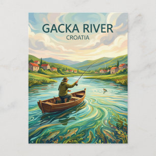 Gacka rivier Kroatië Briefkaart