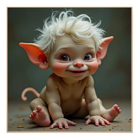 Gad Baby Troll Glanzende Poster (Voorkant)