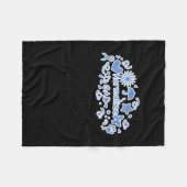 Gad (blauw) Sticker normaliseren Fleece Deken (Voorkant (Horizontaal))