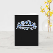 Gad (blauw) Sticker normaliseren Kaart (Gele Bloem)