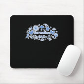 Gad (blauw) Sticker normaliseren Muismat (Met muis)