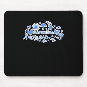 Gad (blauw) Sticker normaliseren Muismat
