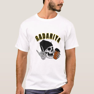 Gadariya Skull Graphic Hindi Typografie T-shirt