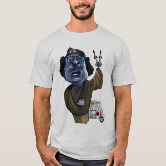 Gaddafi bemo libya t-shirt (Voorkant)