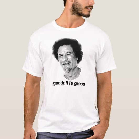 Gaddafi is bruto t-shirt (Voorkant)