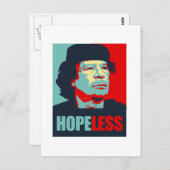 GADDAFI IS HOPELESS BRIEFKAART (Voorkant / Achterkant)