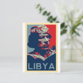 Gaddafi - Libië Briefkaart (Staand voorkant)