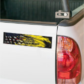 gaddenvlag - vrijheid of dood bumpersticker (Op Truck)