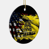 gaddenvlag - vrijheid of dood keramisch ornament (Rechts)