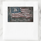 gaddenvlag - vrijheid of dood rechthoekige sticker (Tas)