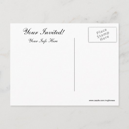  gade-gade-uitnodigt uitnodiging briefkaart (Achterkant)