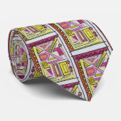Gadgetry Zes-modern geometrisch patroon Stropdas (Opgerold)