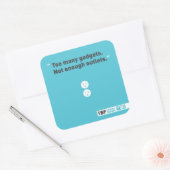 Gadgets Vierkante Sticker (Envelop)