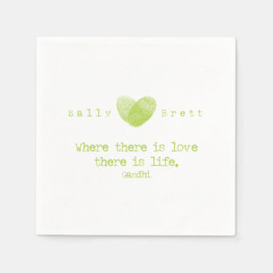Gadhi Quote Napkin Servetten