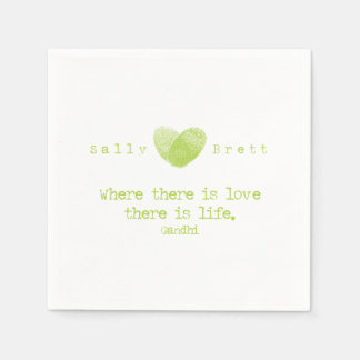 Gadhi Quote Napkin Servetten