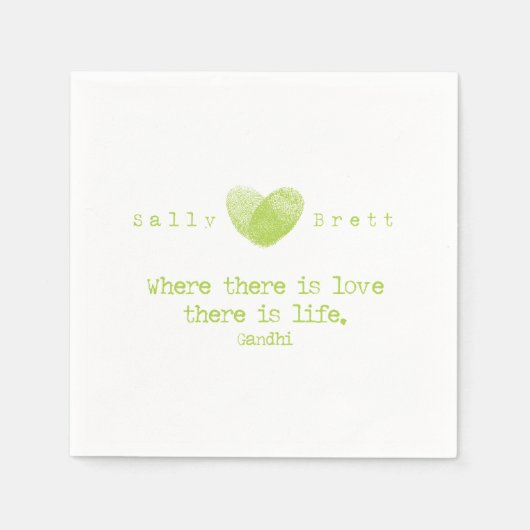Gadhi Quote Napkin Servetten (Voorkant)