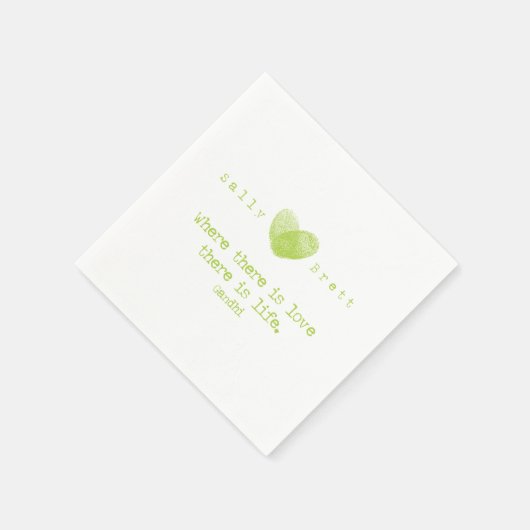 Gadhi Quote Napkin Servetten (Hoek)