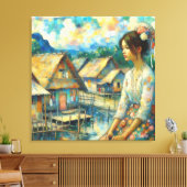 Gadis Desa Canvas Afdruk (Insitu (Woonkamer))