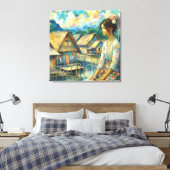 Gadis Desa Canvas Afdruk (Insitu (Slaapkamer))