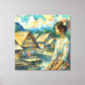 Gadis Desa Canvas Afdruk (Voorkant)