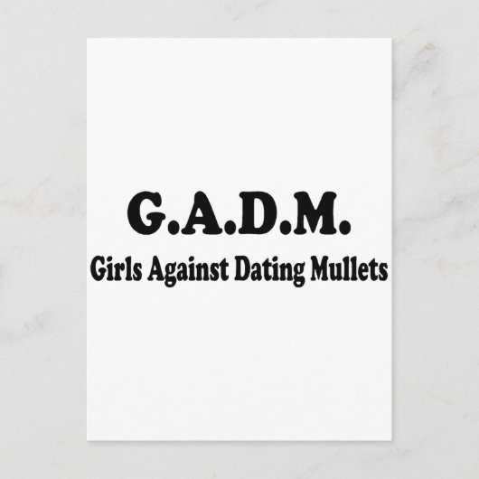 GADM-meisjes tegen dopingkogels Briefkaart (Voorkant)
