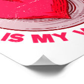 Gado Gado Is My Valentine Indonesian Salad Vegetar Poster (Hoek)