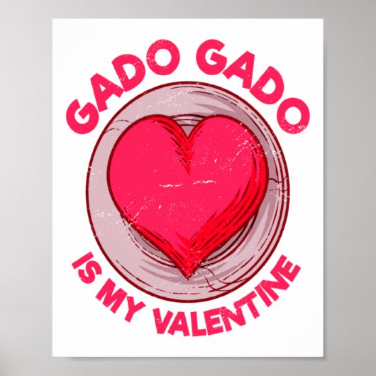 Gado Gado Is My Valentine Indonesian Salad Vegetar Poster (Voorkant)