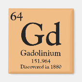 Gadolinium Periodiek Tabel Magneet (Voorkant)