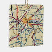 Gadsden AL  Map Keramisch Ornament (Rechts)