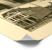 Gadsden, AL Panoramic Map - 1887 Poster (Hoek)