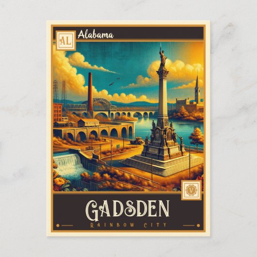 Gadsden, Alabama |  Briefkaart (Voorkant)